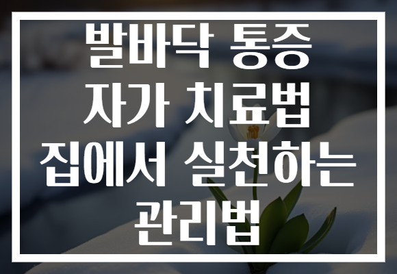 발바닥 통증 자가 치료법 집에서 실천하는 관리법 발바닥 통증 자가 치료법 집에서 실천하는 관리법