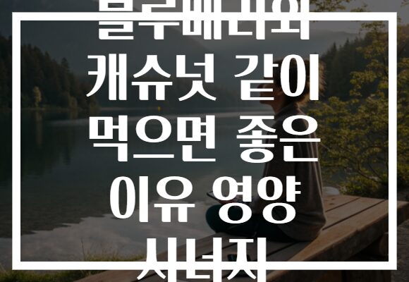 블루베리와 캐슈넛 같이 먹으면 좋은 이유 영양 시너지 블루베리와 캐슈넛 같이 먹으면 좋은 이유 영양 시너지