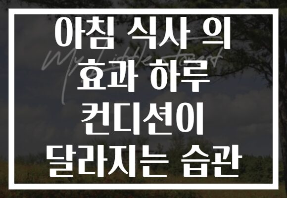아침 식사 의 효과 하루 컨디션이 달라지는 습관 아침 식사 의 효과 하루 컨디션이 달라지는 습관