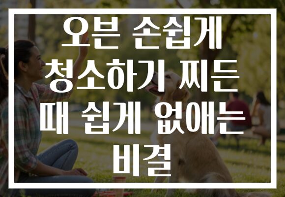오븐 손쉽게 청소하기 찌든 때 쉽게 없애는 비결