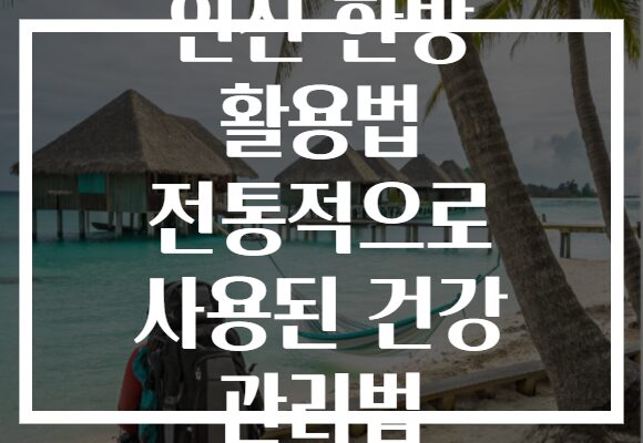 인진 한방 활용법 전통적으로 사용된 건강 관리법