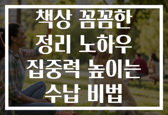 책상 꼼꼼한 정리 노하우 집중력 높이는 수납 비법