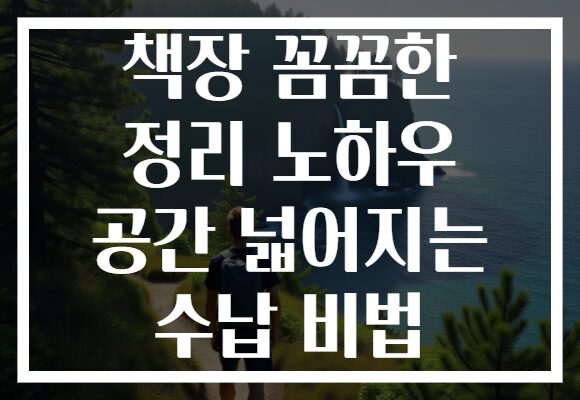 책장 꼼꼼한 정리 노하우 공간 넓어지는 수납 비법