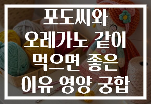 포도씨와 오레가노 같이 먹으면 좋은 이유 영양 궁합