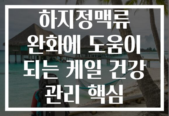 하지정맥류 완화에 도움이 되는 케일 건강 관리 핵심