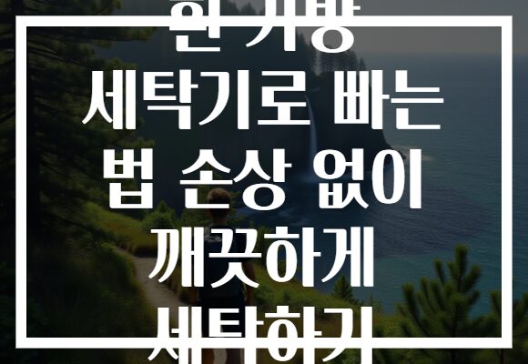 흰 가방 세탁기로 빠는 법 손상 없이 깨끗하게 세탁하기
