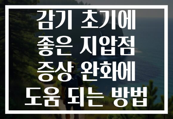 감기 초기에 좋은 지압점 증상 완화에 도움 되는 방법 감기 초기에 좋은 지압점 증상 완화에 도움 되는 방법