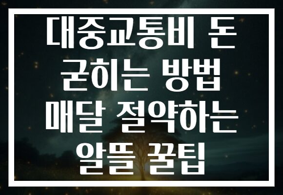 대중교통비 돈 굳히는 방법 매달 절약하는 알뜰 꿀팁 대중교통비 돈 굳히는 방법 매달 절약하는 알뜰 꿀팁