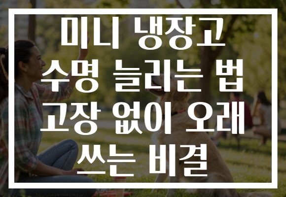 미니 냉장고 수명 늘리는 법 고장 없이 오래 쓰는 비결