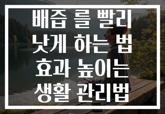 배즙 를 빨리 낫게 하는 법 효과 높이는 생활 관리법 배즙 를 빨리 낫게 하는 법 효과 높이는 생활 관리법