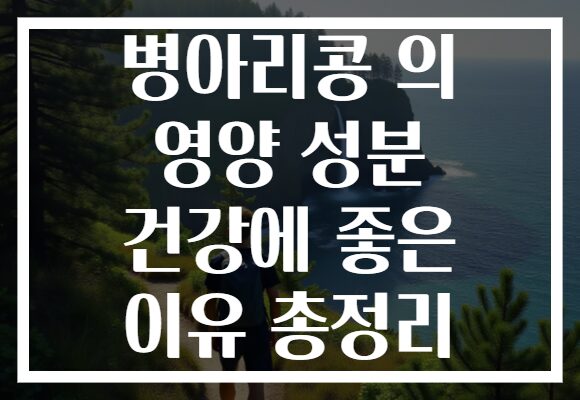 병아리콩 의 영양 성분 건강에 좋은 이유 총정리