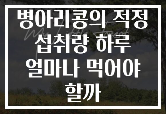 병아리콩의 적정 섭취량 하루 얼마나 먹어야 할까 병아리콩의 적정 섭취량 하루 얼마나 먹어야 할까