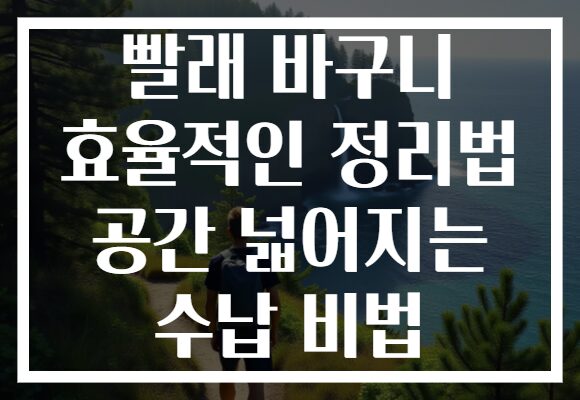 빨래 바구니 효율적인 정리법 공간 넓어지는 수납 비법
