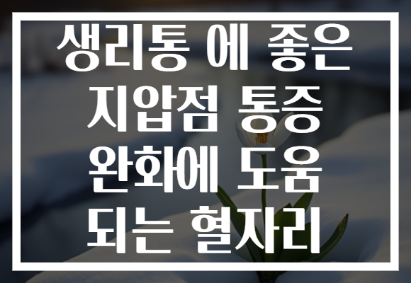 생리통 에 좋은 지압점 통증 완화에 도움 되는 혈자리 생리통 에 좋은 지압점 통증 완화에 도움 되는 혈자리