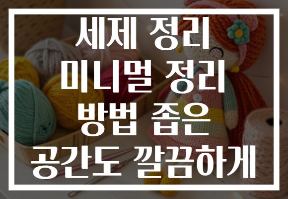 세제 정리 미니멀 정리 방법 좁은 공간도 깔끔하게 세제 정리 미니멀 정리 방법 좁은 공간도 깔끔하게