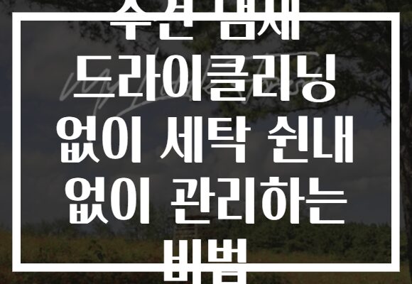 수건 냄새 드라이클리닝 없이 세탁 쉰내 없이 관리하는 비법