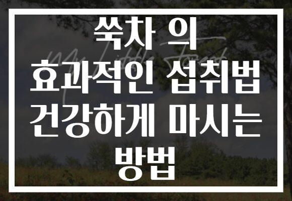 쑥차 의 효과적인 섭취법 건강하게 마시는 방법 쑥차 의 효과적인 섭취법 건강하게 마시는 방법