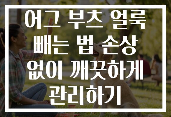어그 부츠 얼룩 빼는 법 손상 없이 깨끗하게 관리하기 어그 부츠 얼룩 빼는 법 손상 없이 깨끗하게 관리하기