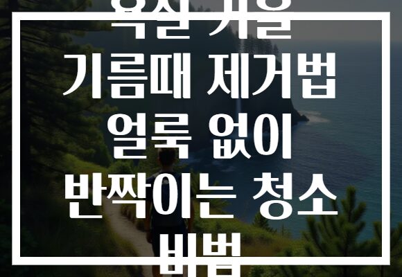 욕실 거울 기름때 제거법 얼룩 없이 반짝이는 청소 비법 욕실 거울 기름때 제거법 얼룩 없이 반짝이는 청소 비법