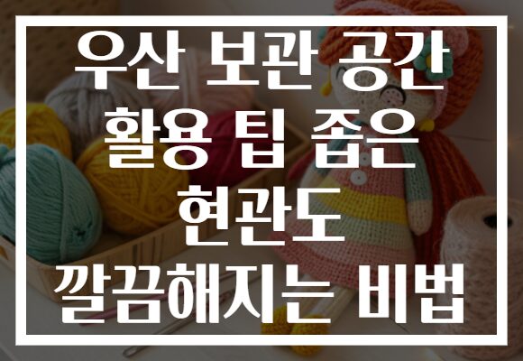 우산 보관 공간 활용 팁 좁은 현관도 깔끔해지는 비법