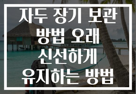 자두 장기 보관 방법 오래 신선하게 유지하는 방법
