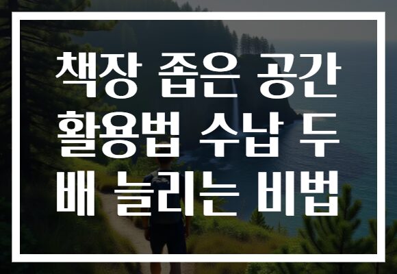 책장 좁은 공간 활용법 수납 두 배 늘리는 비법