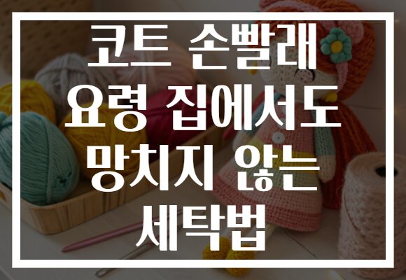코트 손빨래 요령 집에서도 망치지 않는 세탁법 코트 손빨래 요령 집에서도 망치지 않는 세탁법