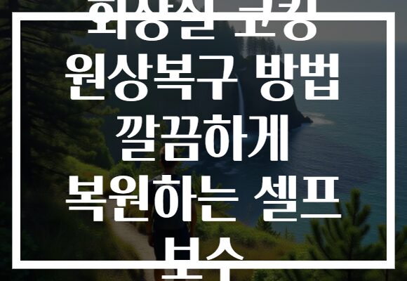 화장실 코킹 원상복구 방법 깔끔하게 복원하는 셀프 보수 화장실 코킹 원상복구 방법 깔끔하게 복원하는 셀프 보수