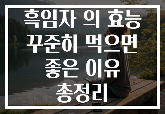 흑임자 의 효능 꾸준히 먹으면 좋은 이유 총정리 흑임자 의 효능 꾸준히 먹으면 좋은 이유 총정리