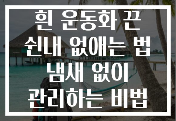 흰 운동화 끈 쉰내 없애는 법 냄새 없이 관리하는 비법 흰 운동화 끈 쉰내 없애는 법 냄새 없이 관리하는 비법