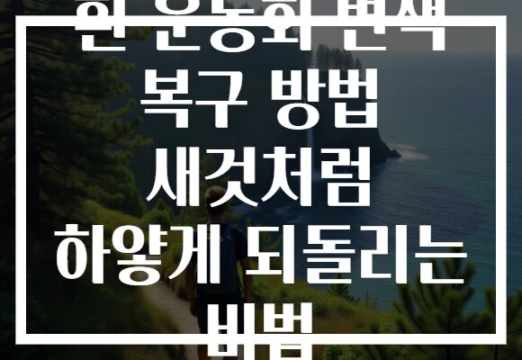 흰 운동화 변색 복구 방법 새것처럼 하얗게 되돌리는 비법