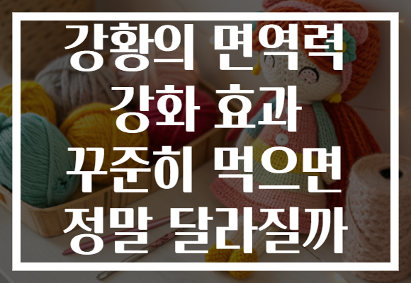 강황의 면역력 강화 효과 꾸준히 먹으면 정말 달라질까 강황의 면역력 강화 효과 꾸준히 먹으면 정말 달라질까