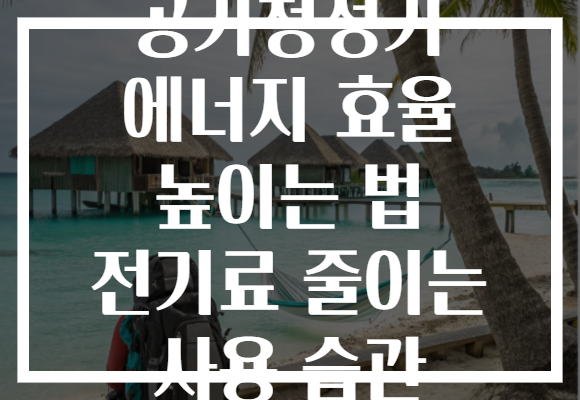 공기청정기 에너지 효율 높이는 법 전기료 줄이는 사용 습관 공기청정기 에너지 효율 높이는 법 전기료 줄이는 사용 습관