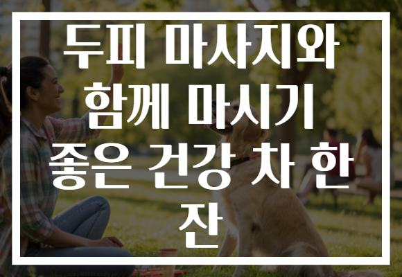 두피 마사지와 함께 마시기 좋은 건강 차 한 잔