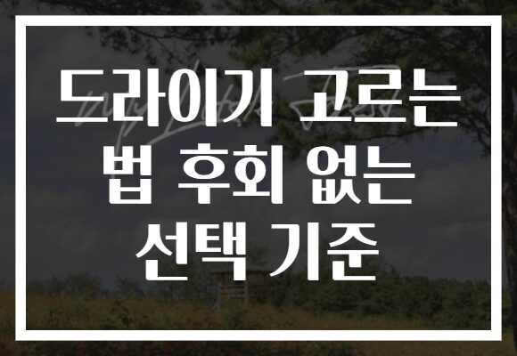 드라이기 고르는 법 후회 없는 선택 기준 드라이기 고르는 법 후회 없는 선택 기준