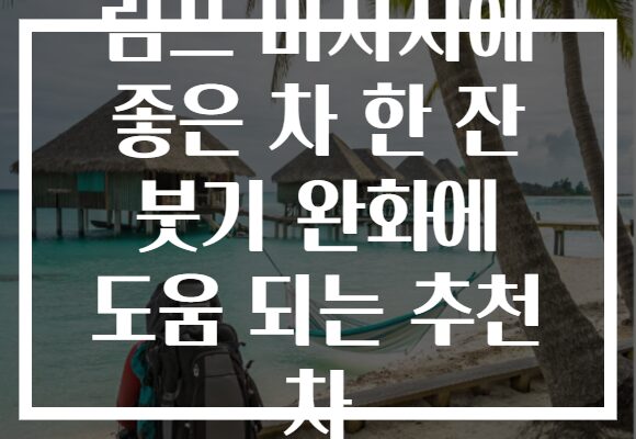 림프 마사지에 좋은 차 한 잔 붓기 완화에 도움 되는 추천 차 림프 마사지에 좋은 차 한 잔 붓기 완화에 도움 되는 추천 차