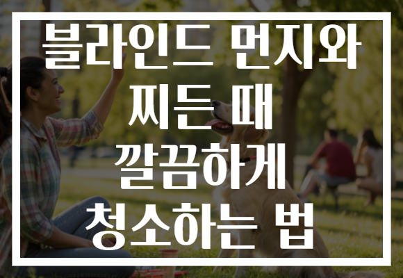 블라인드 먼지와 찌든 때 깔끔하게 청소하는 법