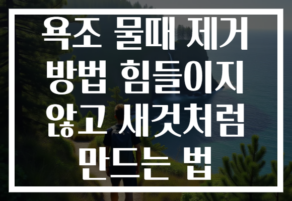 욕조 물때 제거 방법 힘들이지 않고 새것처럼 만드는 법 욕조 물때 제거 방법 힘들이지 않고 새것처럼 만드는 법