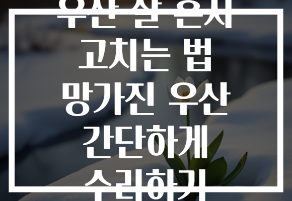 우산 살 혼자 고치는 법 망가진 우산 간단하게 수리하기 우산 살 혼자 고치는 법 망가진 우산 간단하게 수리하기