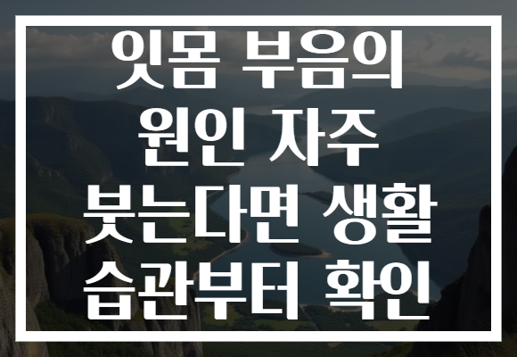 잇몸 부음의 원인 자주 붓는다면 생활 습관부터 확인 잇몸 부음의 원인 자주 붓는다면 생활 습관부터 확인