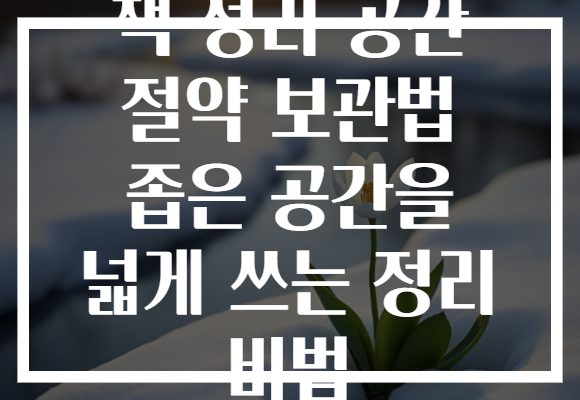 책 정리 공간 절약 보관법 좁은 공간을 넓게 쓰는 정리 비법