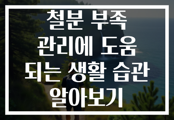 철분 부족 관리에 도움 되는 생활 습관 알아보기 철분 부족 관리에 도움 되는 생활 습관 알아보기