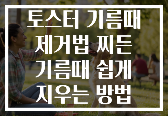 토스터 기름때 제거법 찌든 기름때 쉽게 지우는 방법