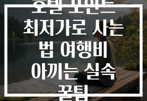 호텔 포인트 최저가로 사는 법 여행비 아끼는 실속 꿀팁