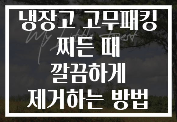 냉장고 고무패킹 찌든 때 깔끔하게 제거하는 방법 냉장고 고무패킹 찌든 때 깔끔하게 제거하는 방법