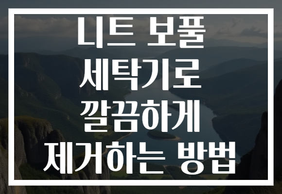 니트 보풀 세탁기로 깔끔하게 제거하는 방법 니트 보풀 세탁기로 깔끔하게 제거하는 방법