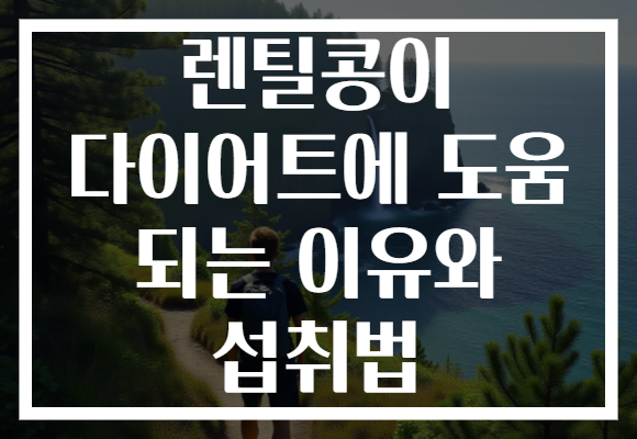 렌틸콩이 다이어트에 도움 되는 이유와 섭취법 렌틸콩이 다이어트에 도움 되는 이유와 섭취법