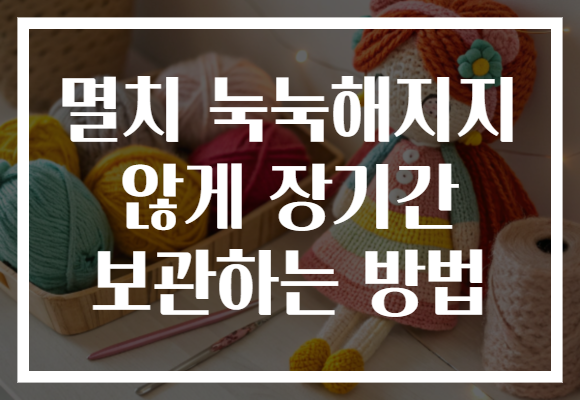 멸치 눅눅해지지 않게 장기간 보관하는 방법