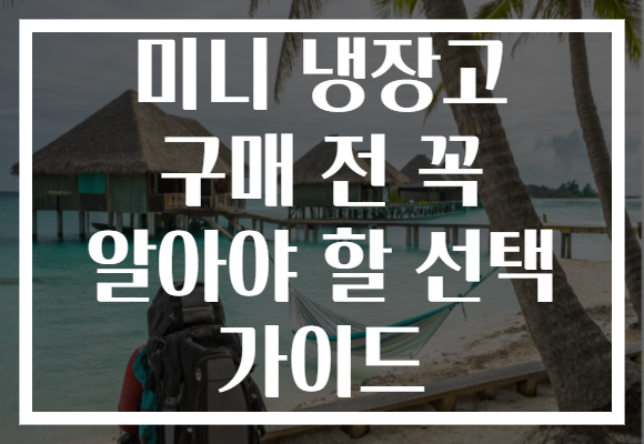 미니 냉장고 구매 전 꼭 알아야 할 선택 가이드 미니 냉장고 구매 전 꼭 알아야 할 선택 가이드