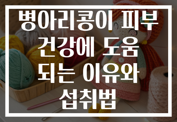 병아리콩이 피부 건강에 도움 되는 이유와 섭취법
